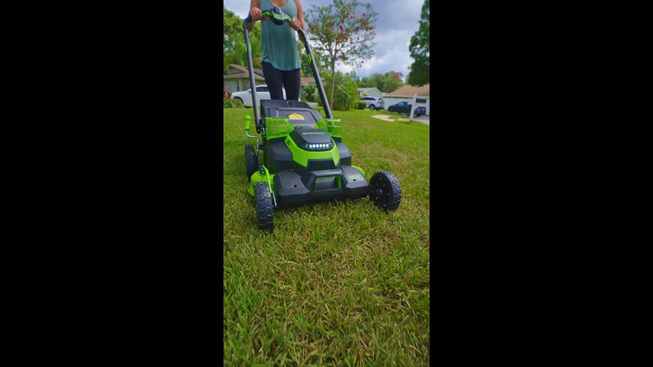 Greenworks 80V 25in Cordless Dual Blade Self Propelled Lawn Mower