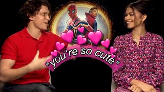 zendaya and tom holland exposing their own relationship for 2 minutes straight