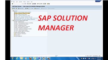 SAP Solution Manager Complete Overview