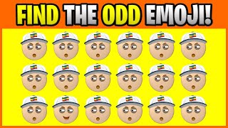FIND THE ODD EMOJI! O00054 Find the Difference Spot the Difference Emoji Puzzles PLO