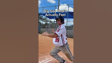 Big GuyThats Actually Fast 🤣 #baseball #comedy #viral #funny #baseballplayer #athlete