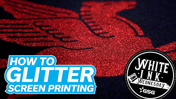 How to Screen Print Glitter | White Ink Wednesday