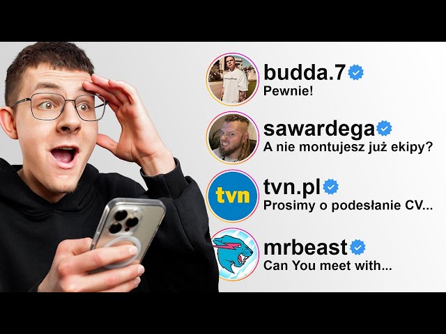 NAPISAŁEM DO 70 INFLUENCERÓW, ŻE ZOSTANĘ ICH MONTAŻYSTĄ! class=