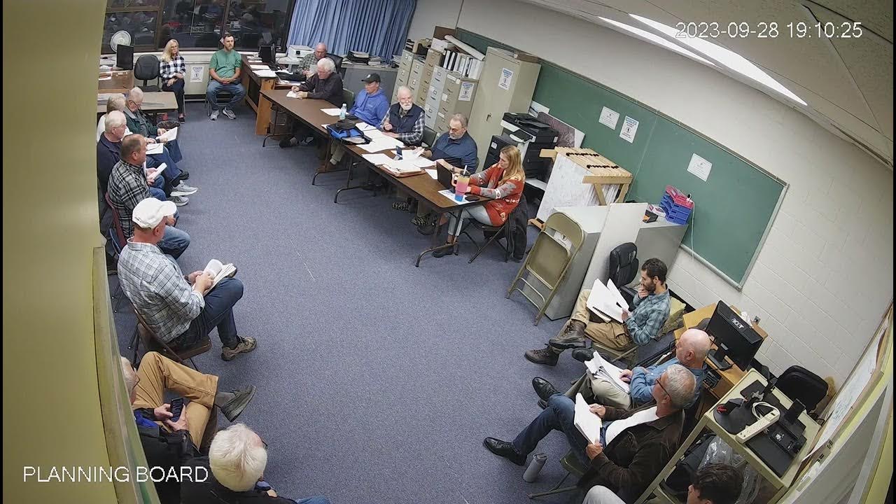 Planning Board Public Hearing & Meeting 09/28/2023 YouTube