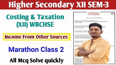 class 12 3rd semester cstx question 2025-26 | hs 3rd semester cost & taxationsuggestion 2026