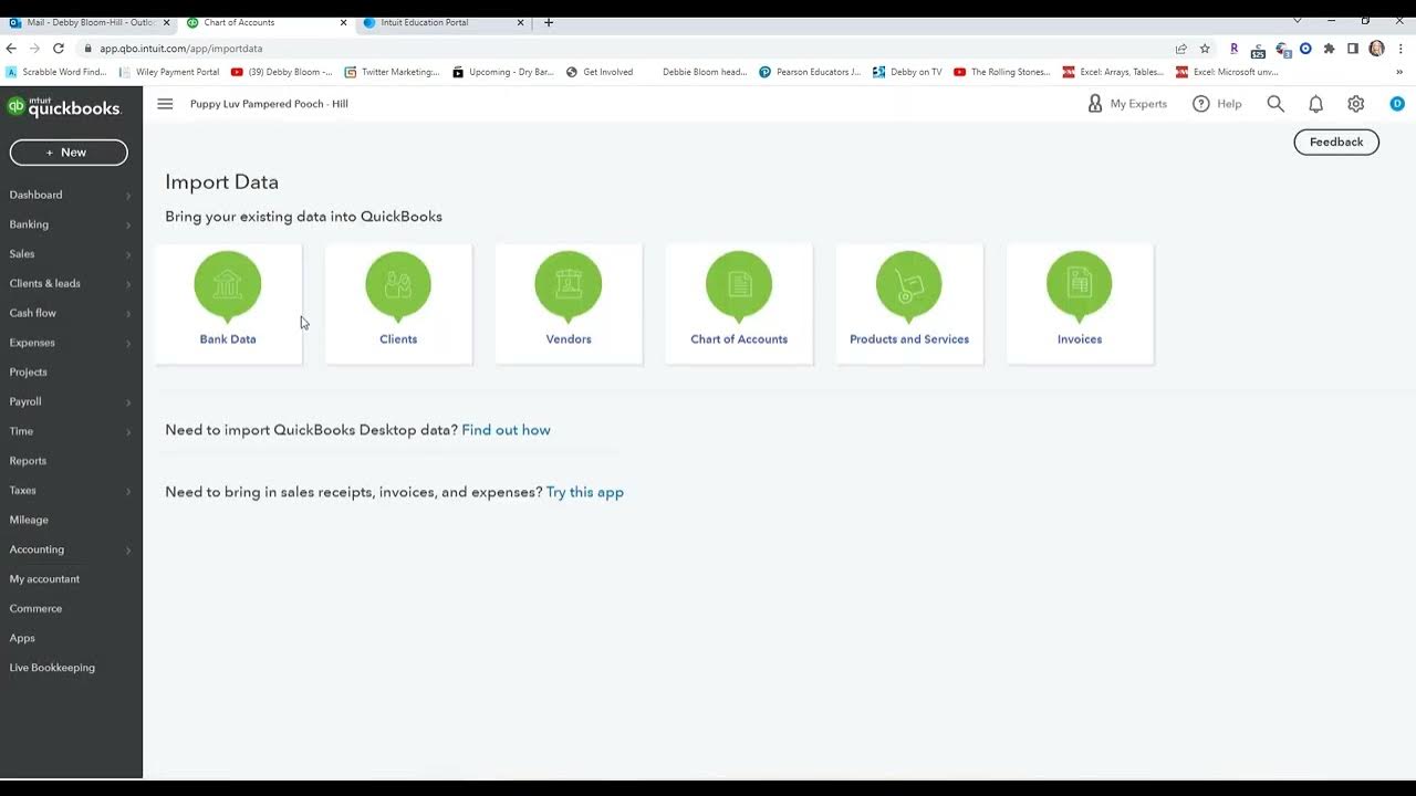 QuickBooks Chapter 2 YouTube