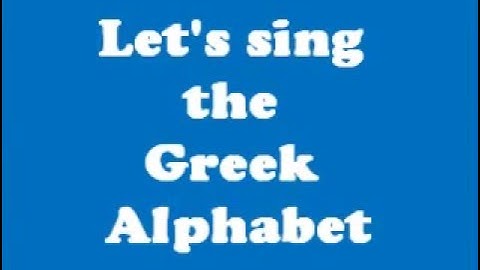 Greek Alphabet Song