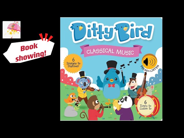 Libri Musicali Ditty Bird per Bambini | Divertente Libro di Musica Classica  e Filastrocca | Libro Musicale Mozart | Libri Interattivi per Bambini da 1