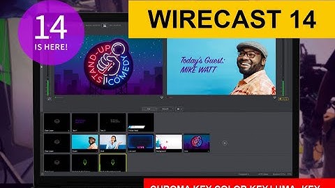 Wirecast 14 Chroma Key, Luma Key, Color key.