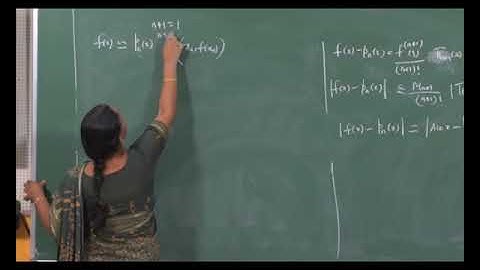 Erro in Interpolation - II Part I