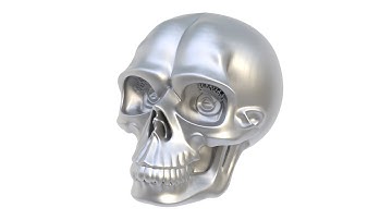 3D model of decorative furniture handle skull. Superhive, CGtrader, Cults3d (no sound)