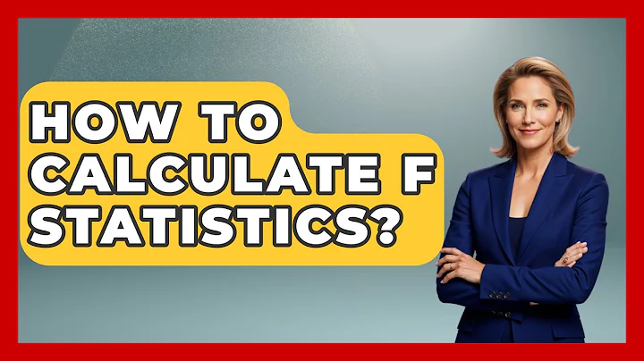 How To Calculate F Statistics? - The Friendly Statistician