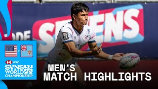 SENSATIONAL finish 😱 | USA v Fiji | HSBC SVNS Bordeaux 2026 | Match Highlights