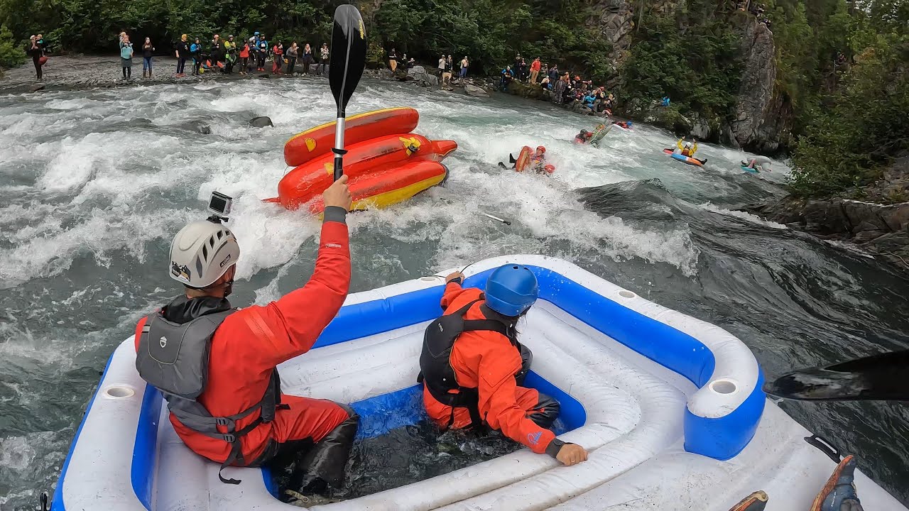 Sixmile Creek Party Barge and Packrafting
