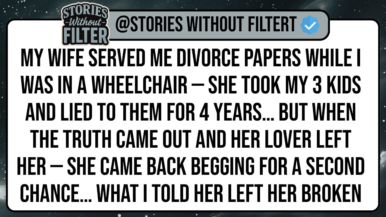 My Wife Served Me Divorce Papers While I Was In A Wheelchair — She Took My 3 Kids And Lied To ...