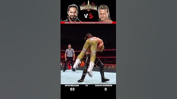 Every Seth Rollins vs Dolph Ziggler 1 on 1 Match Result Edit P2💥 #wwe