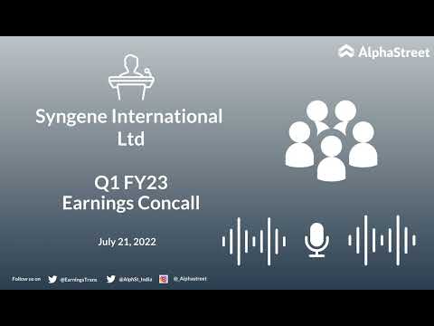 Syngene International Ltd Q1 FY23 Earnings Concall