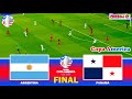 ARGENTINA vs PANAMA - COPA AMERICA 2024 FINAL | Full Match All Goals | eFootball PES Gameplay