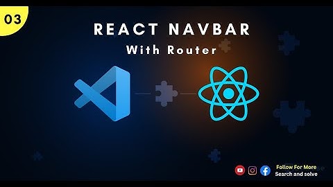 How To Create A Navbar In React With Routing | Responsive Navbar Using React JS | search and solve