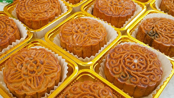 แจกสูตร ขนมไหว้พระจันทร์ (Moon Cake) แป้งนุ่มหนึบ สีสวย ทำง่ายมาก