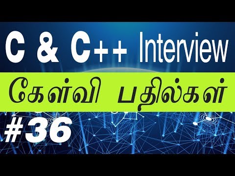 #36. An interesting programming question || in Tamil || C, C++ Interview Questions