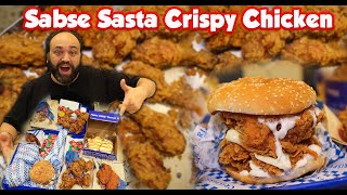 Delhi Ka Sabse Sasta Crispy Chicken Burger At Crispers | Contest Alert