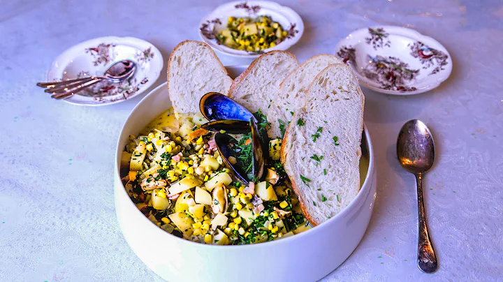 The Smiling Chef - Mussel and Sweetcorn Chowder