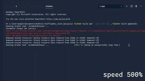 Flutter build apk and appbundle (aab) in one line terminal