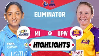 Mumbai indians vs up warriorz Eliminator highlights | Issy Wong Hattrick | WPL 2023 highlights