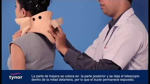 Como colocar o colar cervical Philadelphia?