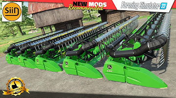 FS22 | John Deere 600F Series (headers pack) - Farming Simulator 22 New Mods Review (2K 60Hz)