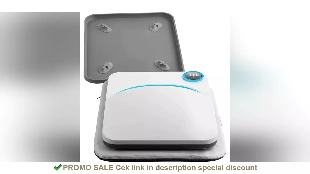 SucceBuy 9x9/12x10 in Portable Heat Press Machine DIY Shirt Printing Multifunctional Sublimation Tra