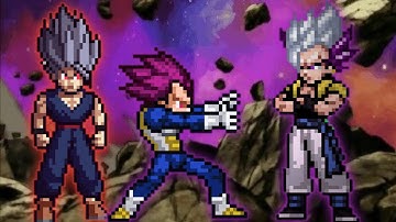 Monarch Beast Gohan OP & Vegeta DBS V2 OP VS Vegito Uitra Ego Instinct OP in Jump Force Mugen