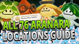 All 76 Aranara Locations FAST ROUTE GUIDE +TIMESTAMPS | Genshin Impact 3.0