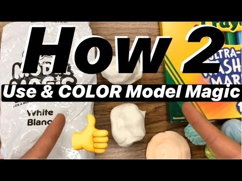 How to use and COLOR 🎨 Model Magic ✨ Easy step by step art hack for  beginners #mrschuettesart 