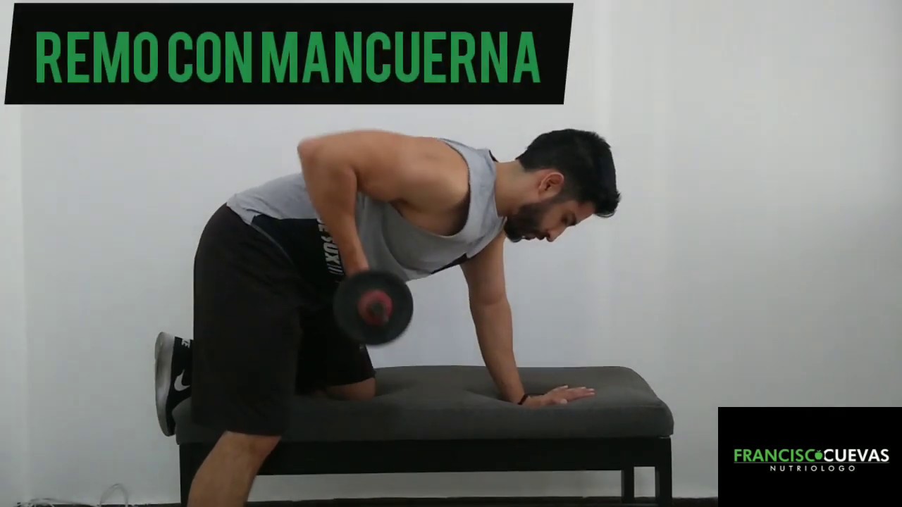 Remo Pecho Con Mancuernas En Banco Inclinado En Banco Inclinado