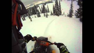 2008 Ski-Doo Summit 800 Riding in BC | GoPro Hero HD |