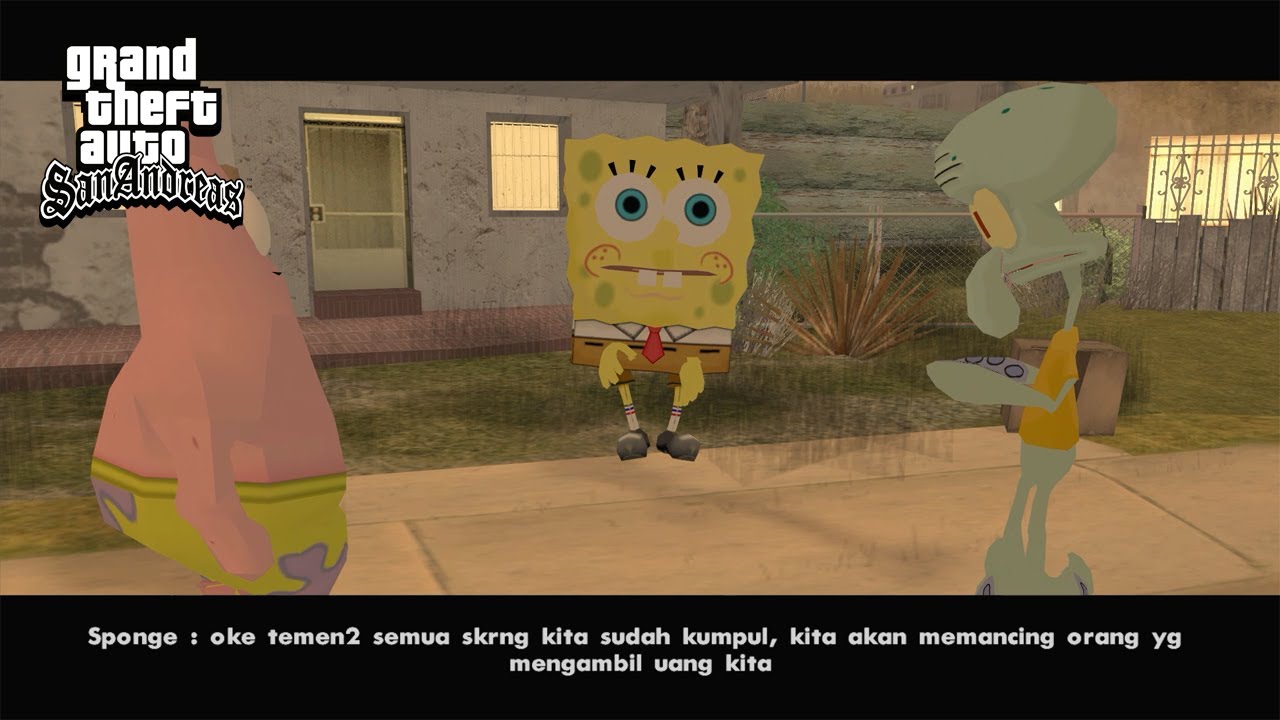  SPONGEBOB  DAN  KAWAN  KAWAN  BERBURU TUYUL GTA Lucu 