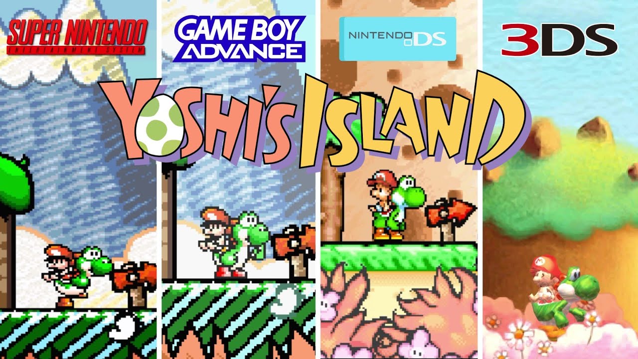 Yoshi's Island [1995] SNES vs GBA vs DS vs 3DS (Version Comparison