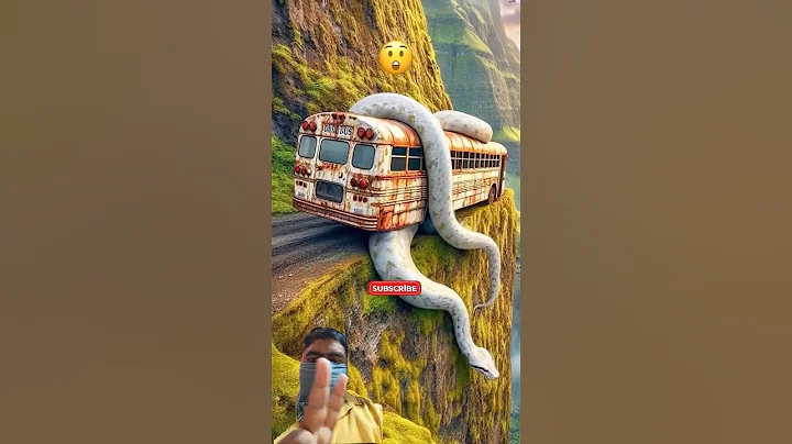 AI Travel Discovery | Python attacking Bus | Amazon Jungle #shorts #nature #art