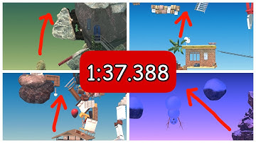 Getting Over It - All Skips in 1:37.388
