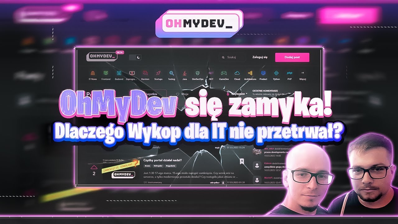 [CodeCast] Dlaczego Wykop dla IT nie przetrwał? To KONIEC OhMyDev...