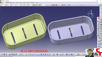 Soap case in catia surfacing.