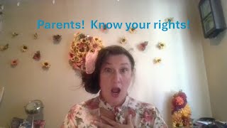 Introduction to Ceres Unified School District Rights Responsibilities and Conduct Code, Parent right