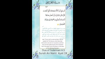 سوره نمل | آیات 19 | دعاهای قرآنی
