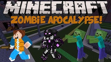 Minecraft: Zombie Apocalypse Adventure Map Part 2!