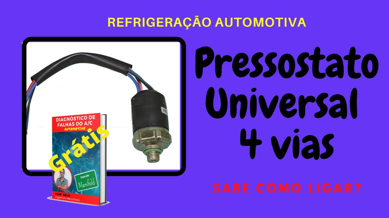 PRESSOSTATO UNIVERSAL 4 VIAS. Aprenda como instalar!