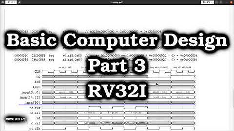Basic Computer Design (part 3), A Simple RISC-V RV32I CPU