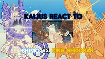 MonsterVerse Kaijus react to Shimo vs King Ghidorah | Animation by @slick4785