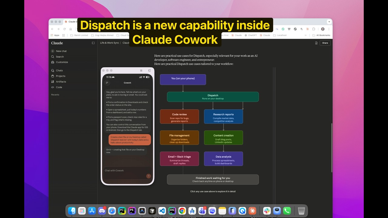 I Tested Claude Dispatch: Remote AI Control From My Phone - Video thumbnail